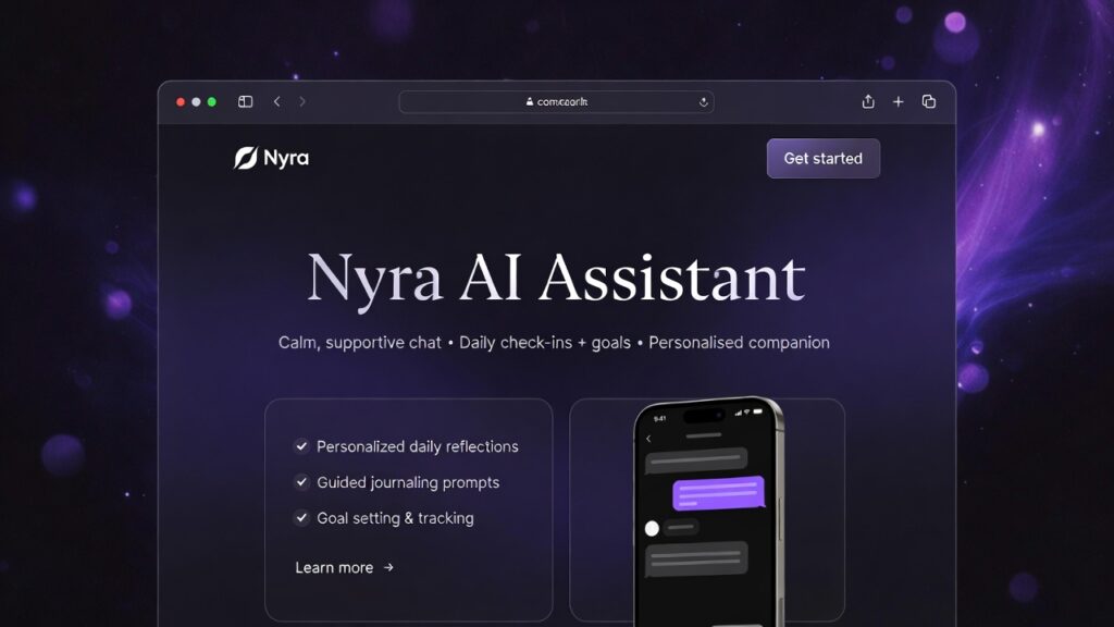 Nyra AI Assistant: Website